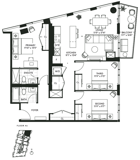 450 Front Street West Studio-3 Beds Apartment for Rent - Photo Gallery 50